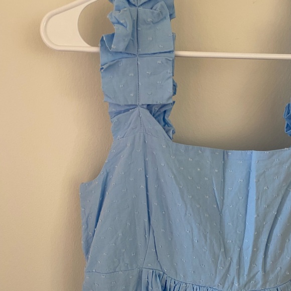 LAKE Pajamas Lolly Swiss Dot Dress in Morning Blue size Small - Picture 4 of 6